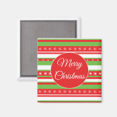 Weihnachtsschneeflocken Kühlschrankmagnet (Vorderseite/Rückseite)