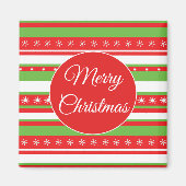 Weihnachtsschneeflocken Kühlschrankmagnet (Vorne)