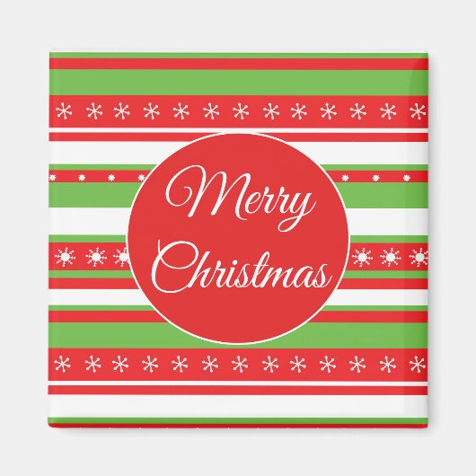 Weihnachtsschneeflocken Kühlschrankmagnet (Vorne)