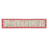 Weihnachtsschneeflocken Kurzer Tischläufer (Horizontal)