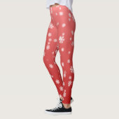 Weihnachtsschneeflocken Leggings (Links)