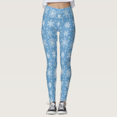 Weihnachtsschneeflocken Leggings (Vorderseite)