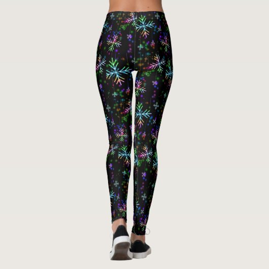 Weihnachtsschneeflocken Leggings (Rückseite)
