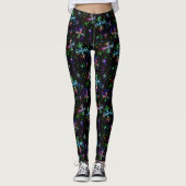 Weihnachtsschneeflocken Leggings (Vorderseite)
