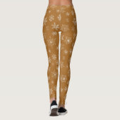 Weihnachtsschneeflocken Leggings (Rückseite)