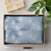 Weihnachtsschneeflocken Light Blue Sky Seidenpapier (Geschenk)