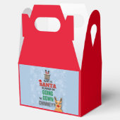 Weihnachtsschneeflocken lustigen Witz blauer Fav Geschenkschachtel (Geöffnet)