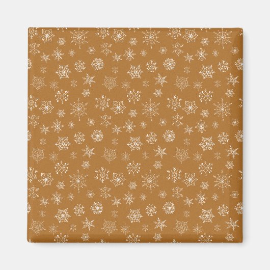 Weihnachtsschneeflocken Magnet (Vorne)