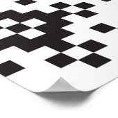 Weihnachtsschneeflocken Messe Isle Seamless Patter Poster (Ecke)