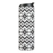 Weihnachtsschneeflocken Messe Isle Seamless Patter Thermosbecher (Nach links gedreht)