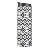 Weihnachtsschneeflocken Messe Isle Seamless Patter Thermosbecher (Nach rechts gedreht)