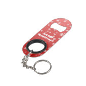 Weihnachtsschneeflocken Mini Flaschenöffner (Rückseite Schrägansicht)