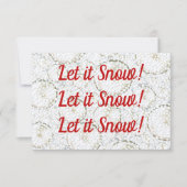 Weihnachtsschneeflocken Mitteilungskarte (Vorderseite)