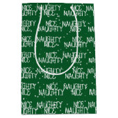 Weihnachtsschneeflocken Mittlere Geschenktüte (Vorderseite)