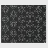 Weihnachtsschneeflocken Modernes Minimalistisches  Geschenkpapier (Flach)