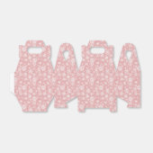 Weihnachtsschneeflocken-Muster Rosa Geschenkschachtel (Ungefaltet)