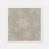 Weihnachtsschneeflocken Napkins Serviette (Vorderseite)