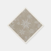 Weihnachtsschneeflocken Napkins Serviette (Ecke)