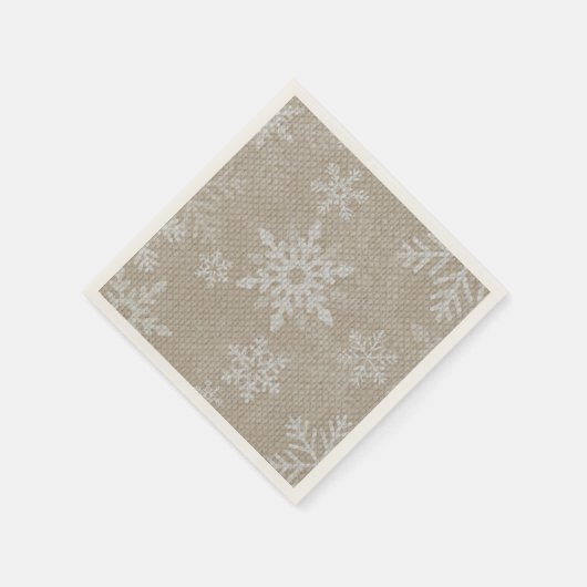 Weihnachtsschneeflocken Napkins Serviette (Ecke)