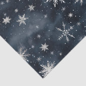 Weihnachtsschneeflocken Night Sky Tissue Paper Seidenpapier (Ausschnitt)