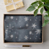 Weihnachtsschneeflocken Night Sky Tissue Paper Seidenpapier (Geschenk)