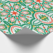 Weihnachtsschneeflocken (nordischer Rgw) Geschenkpapier (Ecke)