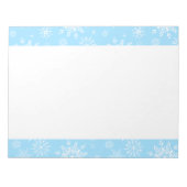 Weihnachtsschneeflocken Notepad Notizblock (Vorderseite)