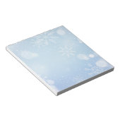 Weihnachtsschneeflocken Notepad Notizblock (angewinkelt)