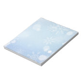 Weihnachtsschneeflocken Notepad Notizblock (Rotiert)