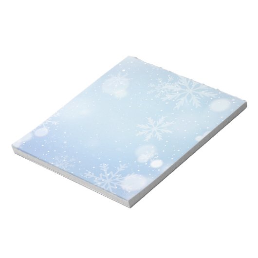 Weihnachtsschneeflocken Notepad Notizblock (Rotiert)