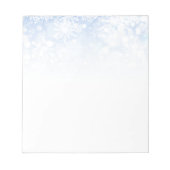 Weihnachtsschneeflocken Notepad Notizblock (Vorderseite)