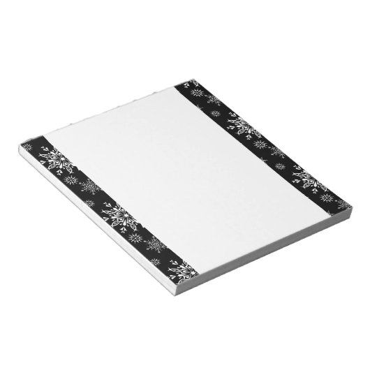 Weihnachtsschneeflocken Notepad Notizblock (angewinkelt)