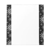 Weihnachtsschneeflocken Notepad Notizblock (Vorderseite)