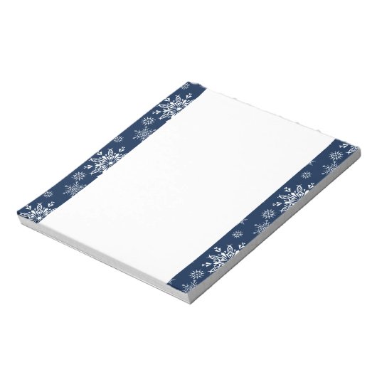 Weihnachtsschneeflocken Notepad Notizblock (Rotiert)