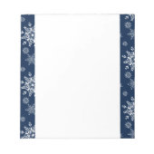 Weihnachtsschneeflocken Notepad Notizblock (Vorderseite)