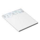 Weihnachtsschneeflocken Notepad Notizblock (angewinkelt)