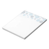 Weihnachtsschneeflocken Notepad Notizblock (Rotiert)