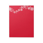 Weihnachtsschneeflocken Notizblock (Rotiert)