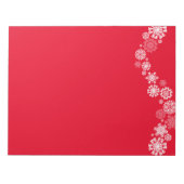 Weihnachtsschneeflocken Notizblock (Vorderseite)