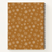 Weihnachtsschneeflocken Notizblock (Rückseite)