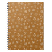 Weihnachtsschneeflocken Notizblock (Vorderseite)