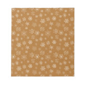 Weihnachtsschneeflocken Notizblock (Vorderseite)