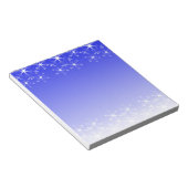 Weihnachtsschneeflocken Notizblock (angewinkelt)