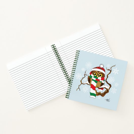 Weihnachtsschneeflocken Notizblock (Innenseite)