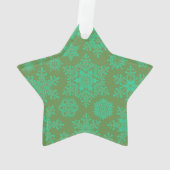 Weihnachtsschneeflocken Ornament (Rückseite)