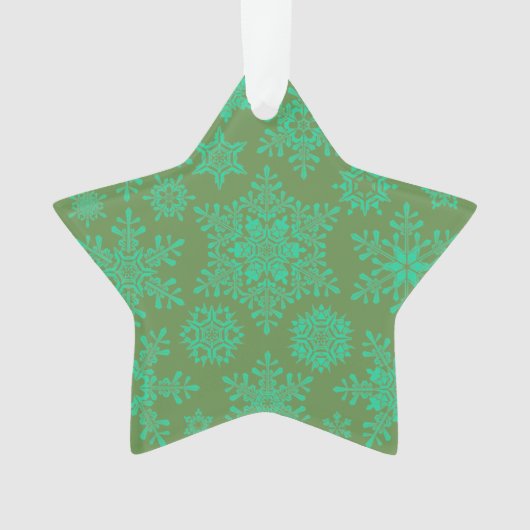 Weihnachtsschneeflocken Ornament (Vorderseite)