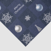 Weihnachtsschneeflocken, Ornamente und Bäume Seidenpapier (Detail)