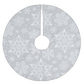 Weihnachtsschneeflocken Polyester Weihnachtsbaumdecke (Vorderseite)