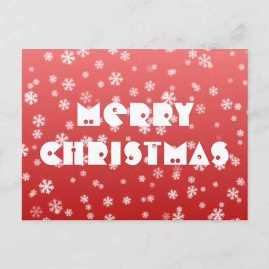 Weihnachtsschneeflocken Postkarte (Vorderseite)