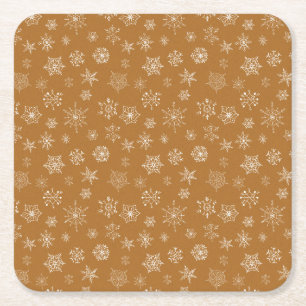 Weihnachtsschneeflocken Rechteckiger Pappuntersetzer